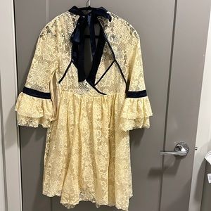 Free People lace mini dress size XS